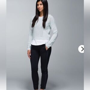 Lululemon Be Present Pullover in White / Barely Pink / Aquamarine / Silver Spoon